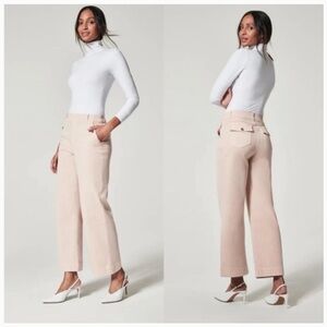 SPANX Twill Stretch Wide Leg Pants